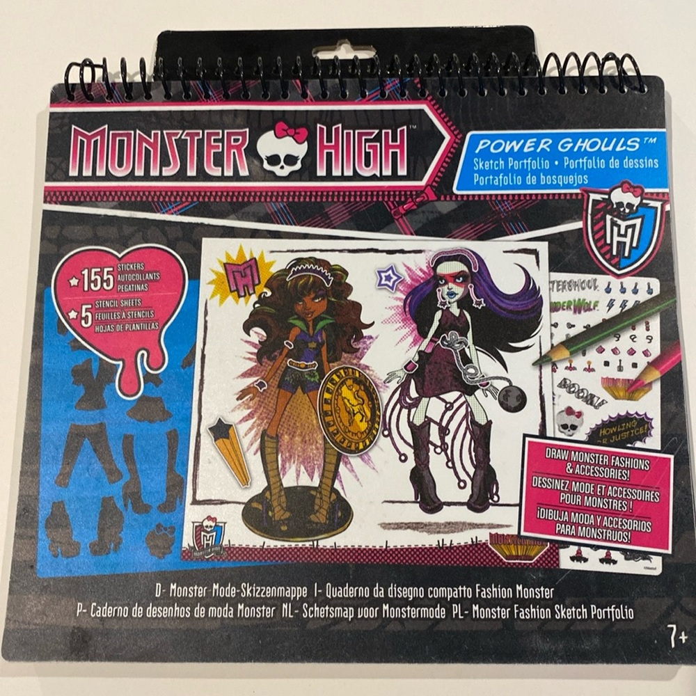 Monster High Power Ghouls sketch portfolio